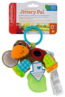 Infantino Jittery Pal Brown/Pink Assorted (NB913775)