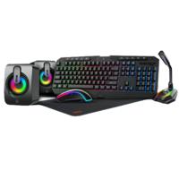 Porodo 5 in 1 Ultimate Gaming Kit with Rainbow Effect - PDX215-BK