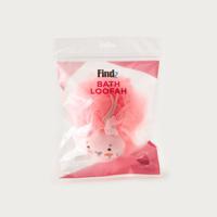 Findz Bath Loofah with Bunny Accent