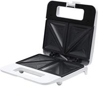 Sandwich Maker With Non Stick Coating 2 Slice, White - OMSM2404