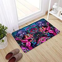 Colorful Floral Series Digital Printed Bathroom Mat - Non-slip Absorbent Mats with Soft and Comfortable Texture, Water-resistant and Stylish Decorative Rugs, High-quality Washable Mats for Bathroom Décor Lightinthebox