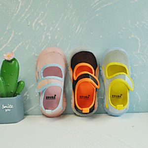 children's sandals 2021 summer new girls color matching soft sole shoes korean children's breathable indoor net shoes miniinthebox