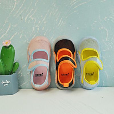 children's sandals 2021 summer new girls color matching soft sole shoes korean children's breathable indoor net shoes miniinthebox