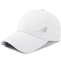 Men's Baseball Cap Sun Hat Trucker Hat Black White Polyester Fashion Casual Street Daily Plain Adjustable Sunscreen Breathable Lightinthebox