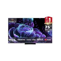 TCL 75 Inch Mini LED 4K Smart TV | QLED | Google TV | Onkyo Sound | 75C835