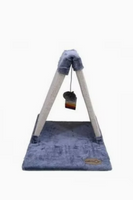 Catry Cover Soft Plush With Toy Scratching Post For Cats Multicolor (UAE Delivery Only)