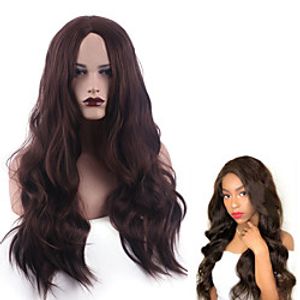 Synthetic Wig Curly Middle Part Wig Medium Length A51 Synthetic Hair Women's Cosplay Party Fashion Dark Brown Lightinthebox