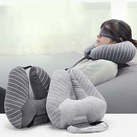 U-shaped Pillow Particle Neck Pillow Relax Support for Travel Office Home Living Lightinthebox - thumbnail