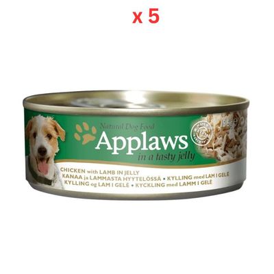 Applaws Dog Chicken With Lamb In Jelly 156G Tin (Pack Of 5)