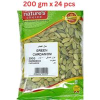 Natures Choice Green Cardamom Whole - 200 gm Pack Of 24 (UAE Delivery Only)