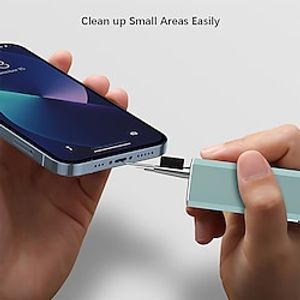 Cleaner Kit For AirPods 5-in-1 Multi-Function Earbuds Cleaning Pen With Flocking Sponge Soft Brush Metal Nib Capacitive Pen For Wireless Earphone BT Earphones Case Mouse Keyboard Phone Laptop Camera miniinthebox
