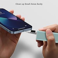 Cleaner Kit For AirPods 5-in-1 Multi-Function Earbuds Cleaning Pen With Flocking Sponge Soft Brush Metal Nib Capacitive Pen For Wireless Earphone BT Earphones Case Mouse Keyboard Phone Laptop Camera miniinthebox - thumbnail