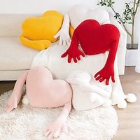 Instagram Couple Love Palm Embrace Pillow Plush Toy Gives Girlfriend Red Cushion Valentine's Day Gift Lightinthebox - thumbnail
