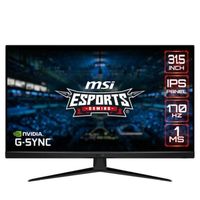 MSI 31.5 WQHD IPS 2K Flat Monitor 170Hz Refresh Rate 1ms MPRT Response Time 1.07B Display Colors 16:9 Aspect Ratio 1200 1 Contrast Ratio HDR Black - MSIG321Q