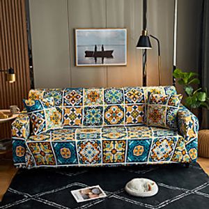 Print Dustproof Stretch Slipcovers Stretch Sofa Cover Super Soft Fabric Couch Cover Fit For 1 to 4 Cushion Couch and L Shape Sofa (You will Get 1 Throw Pillow Case as free Gift) miniinthebox