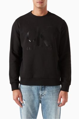 Logo Sweatshirt in Organic Blend Fleece