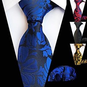 Men's Work Necktie - Floral  Jacquard Lightinthebox