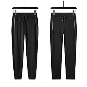 Men's Hiking Pants Trousers Summer Outdoor Quick Dry Multi Pockets Breathable Stretchy Nylon Bottoms Black Climbing Beach Traveling M L XL XXL XXXL Lightinthebox
