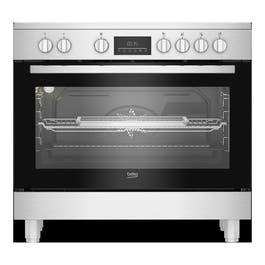 Beko BGM30203EX 90x60cm Cooking Range, Ceramic Electric Oven, Stainless Steel