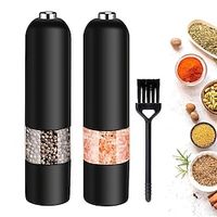 Automatic Salt Pepper Grinder Electric Spice Mill Grinder Seasoning Adjustable Coarseness Kitchen Tools Grinding For Cooking BBQ Lightinthebox - thumbnail
