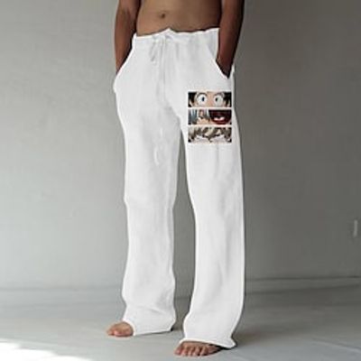 Inspired by My Hero Academia Boku No Hero Bakugou Katsuki Shoto Todoroki Deku Linen Pants Straight Trousers Cotton Blend Anime Elastic Drawstring Design Front Pocket Pants For Men's Lightinthebox Inspired by My Hero Academia Boku No Hero Bakugou Katsuki Shoto Todoroki Deku Linen Pants Straight Trousers Cotton Blend Anime Elastic Drawstring Design Front Pocket Pants For Men's Lightinthebox