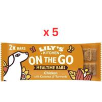 Lily's Kitchen Chicken On The Go Bars For Dogs 40G Pack Of 5