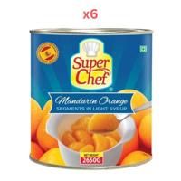 Super Chef Mandarin Orange 2650Gm (Pack Of 6)
