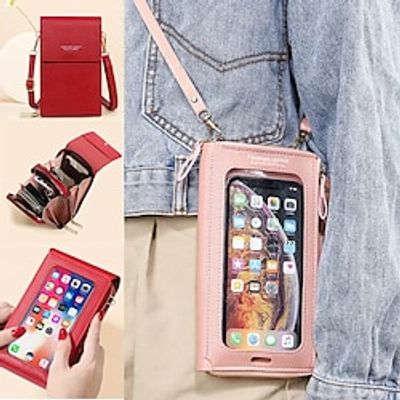 Touch Screen Mobile Phone Wallet, Multi Functional Card Holder, Trendy Flap Coin Purse With Multi Card Slots Lightinthebox