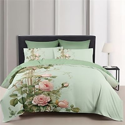 Floral Pattern Duvet Cover Set,Printed Comforter Cover Bedding Sets With Envelope Pillowcase, For Bedroom, Guest Room Decor Lightinthebox Floral Pattern Duvet Cover Set,Printed Comforter Cover Bedding Sets With Envelope Pillowcase, For Bedroom, Guest Room Decor Lightinthebox