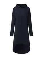 Casual Irregular Women Hoodie Dresses