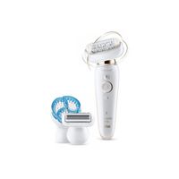 Braun 9 Flex SES 9010 3D | Silk-epil Beauty Set | Wet and Dry Epilator | 5 extras | SES90103D | White Color