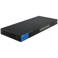 Linksys LGS318P 16-Port Gigabit Poe + Smart Managed Switch, Black