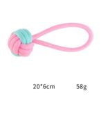 Pets Club Chew Bite Cotton Rope With Knot Puppy Toy Pink