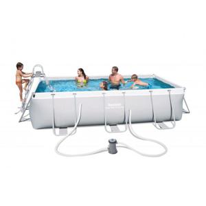 Bestway Power Steel Rectangular Frame Pool Set with filter Pump 159" x 79" x 39.5"/4.04m x 2.01m x 1.0m