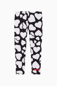 Heart Printed Cotton Leggings