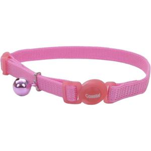 Coastal Safe Adjustable Snag-Proof Breakaway Pink Cat Collar