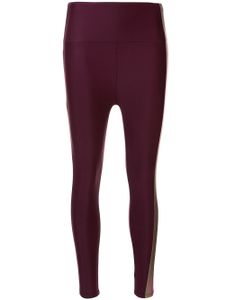 Lanston Sport striped detail leggings - PURPLE