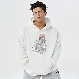 Unisex Hoodie Cartoon Print Casual Casual Hoodies Sweatshirts  Blue Yellow Khaki Lightinthebox