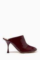 Dot Sock Mules in Patent Leather Dot Sock Mules in Patent Leather