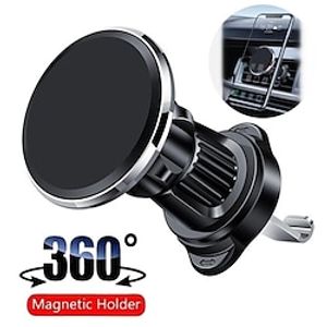 1PC Magnetic Car Phone Holder 360 Degree Rotation Air Vent Car Phone Mount Upgraded Air Vent Hook Clip Phone Car Stand Cellphone Bracket Lightinthebox