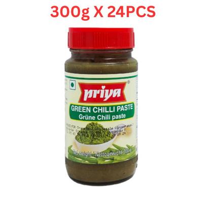 Priya Green Chilli Paste 300g Pack of 24