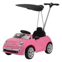 Fiat 500 3 In 1 Push Car Handle With Canopy - Pink (UAE Delivery Only)