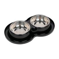 Pawsitiv Anti-Spill Dinner Set Bowls Small - Black