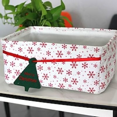 Christmas Theme Snowflakes Box, Large Capacity Cosmetic Basket, Perfect Festival Gift Storage Box Lightinthebox Christmas Theme Snowflakes Box, Large Capacity Cosmetic Basket, Perfect Festival Gift Storage Box Lightinthebox