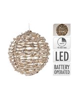 Koopman Xmas Ball 15cm 20 LED Micro Warm White Gold