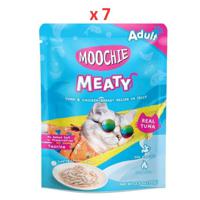 Moochie Cat Food Tuna & Chicken Breast Recipe In Jelly Pouch 70G (Pack Of 7)