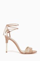 Francesca Baguette Leather Sandals - thumbnail