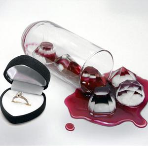 Diamonds Shaped Ice Cube Tray Ice Maker Silicone Ice Mold Chocolate Candy Jelly Mould Bar Tools