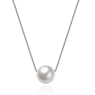 Women's Pearl Pendant Necklace Classic Flower Fashion S925 Sterling Silver Silver 455 cm Necklace Jewelry 1pc For Anniversary Prom Birthday Party Festival miniinthebox