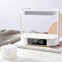 Porodo Bedside Light with Wireless Charger and Digital Clock - White (PD-BLWCDC-WH)